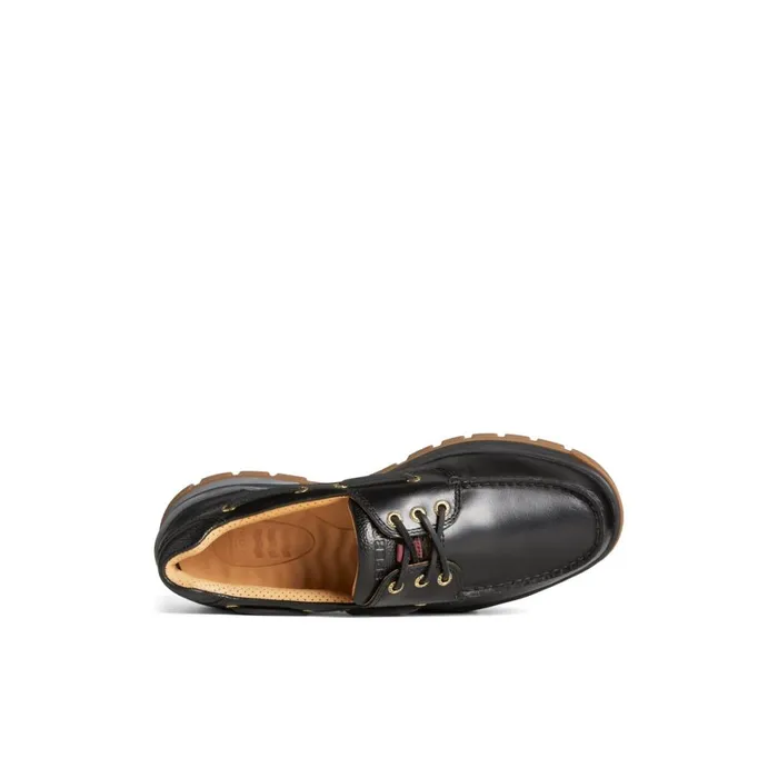 Sperry Gold Cup Billfish PLUSHWAVE Boat Shoe Black Men Boat Shoes