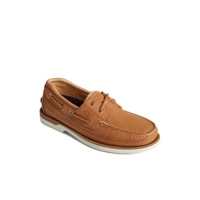 Sperry Gold Cup Mako Boat Shoe Medium Beige Men Boat Shoes