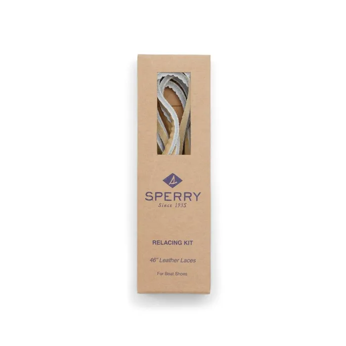 Sperry Lace Kit With Needle Tan Men Boat Shoes