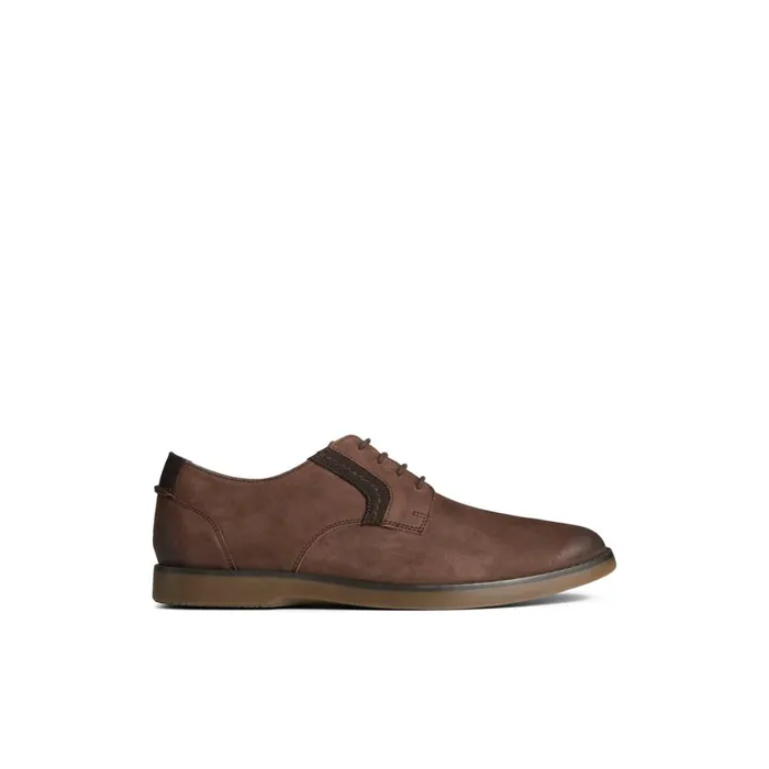 Sperry Newman Oxford Dress Shoe Brown Leather Nubuck Men Loafers and Oxfords