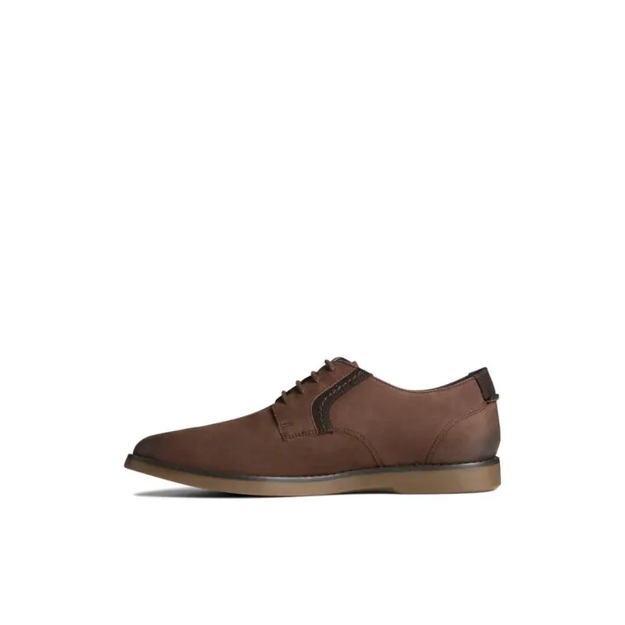 Sperry Newman Oxford Dress Shoe Brown Leather Nubuck Men Loafers and Oxfords