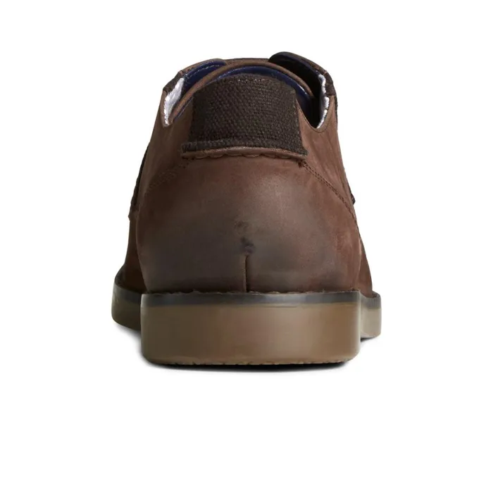 Sperry Newman Oxford Dress Shoe Brown Leather Nubuck Men Loafers and Oxfords