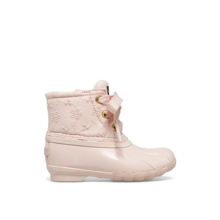 Sperry Saltwater Duck Boot Pink Kids Boots