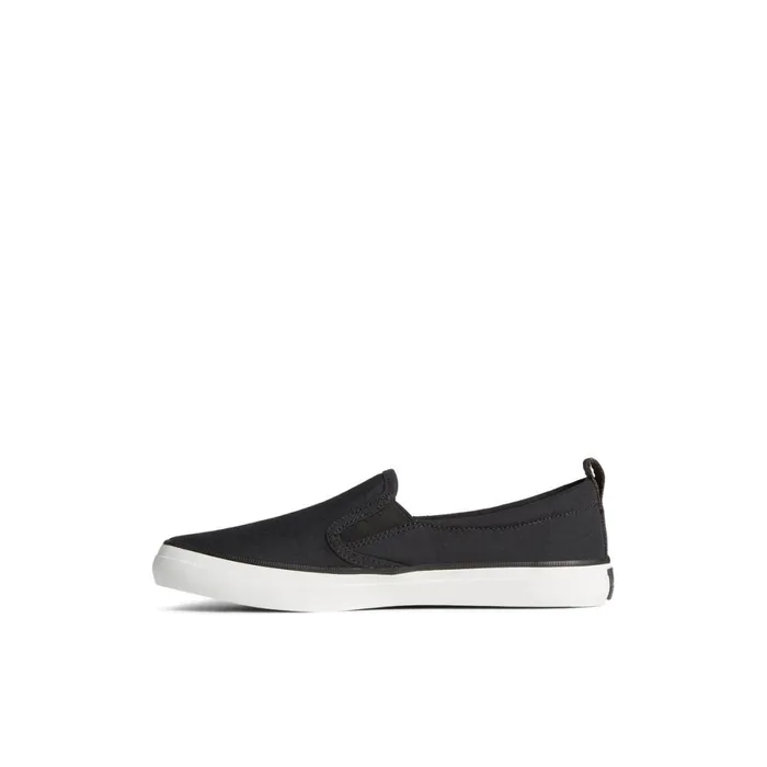 Sperry SeaCycled Crest Twin Gore Canvas Sneaker Black Women Sneakers