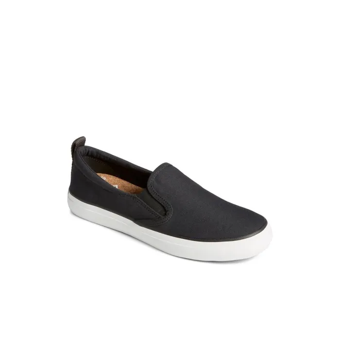 Sperry SeaCycled Crest Twin Gore Canvas Sneaker Black Women Sneakers