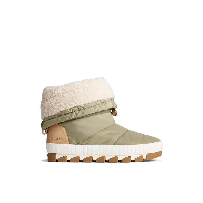 Sperry Seacycled Torrent Fold Down Boot Medium Green Women Boots