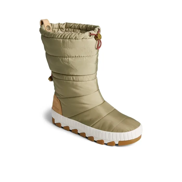 Sperry Seacycled Torrent Fold Down Boot Medium Green Women Boots