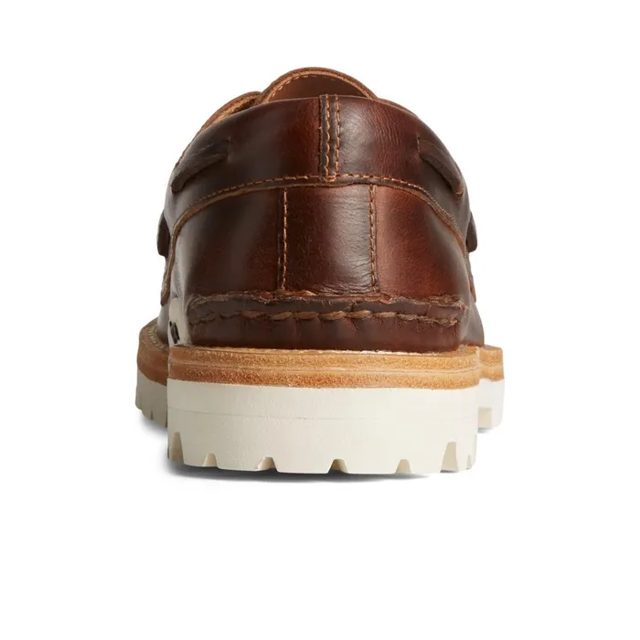 Sperry Unisex Authentic Original 3Eye Vibram Boat Shoe Brown Men Boat Shoes