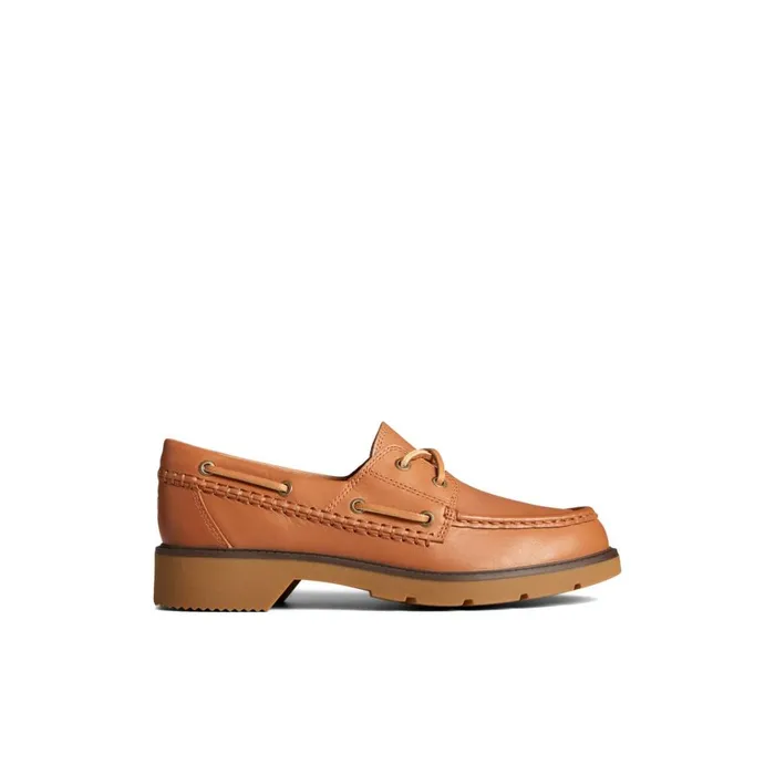 Sperry Wells Boat Shoes Medium Beige Women Boat Shoes
