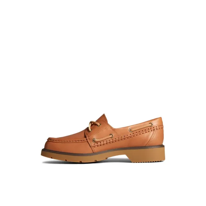 Sperry Wells Boat Shoes Medium Beige Women Boat Shoes
