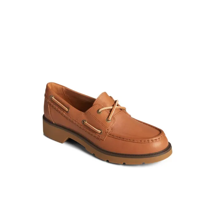 Sperry Wells Boat Shoes Medium Beige Women Boat Shoes