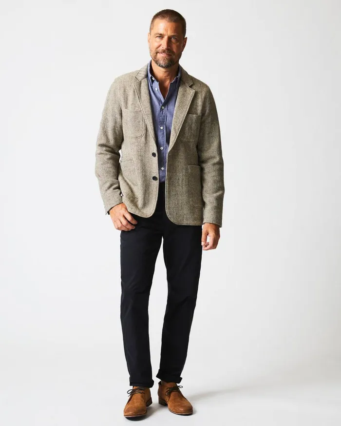 Suiting Men Billy Reid Herringbone Leo Jacket Brown