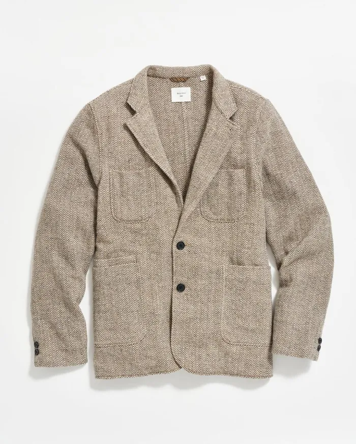 Suiting Men Billy Reid Herringbone Leo Jacket Brown
