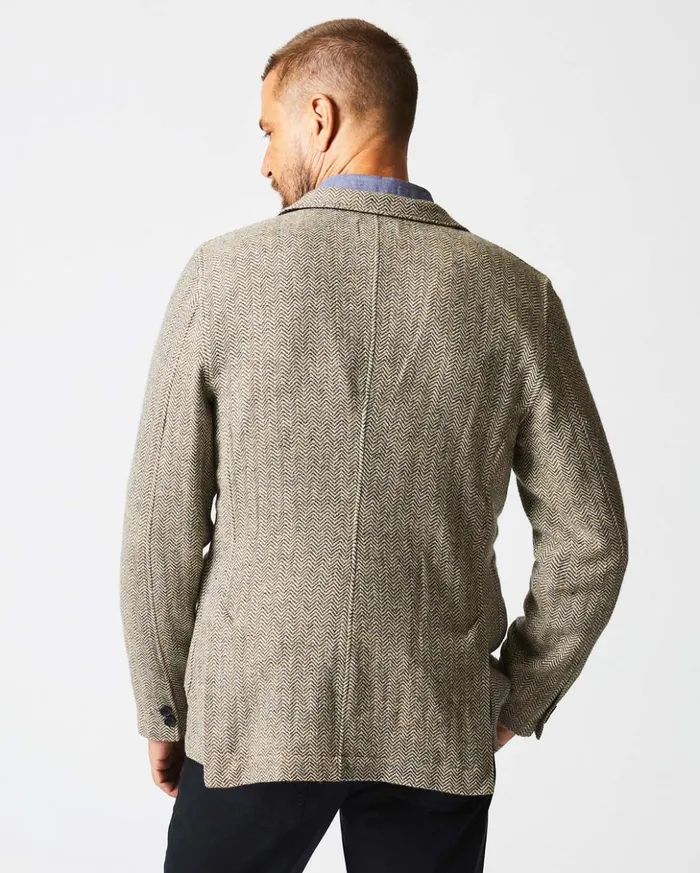 Suiting Men Billy Reid Herringbone Leo Jacket Brown