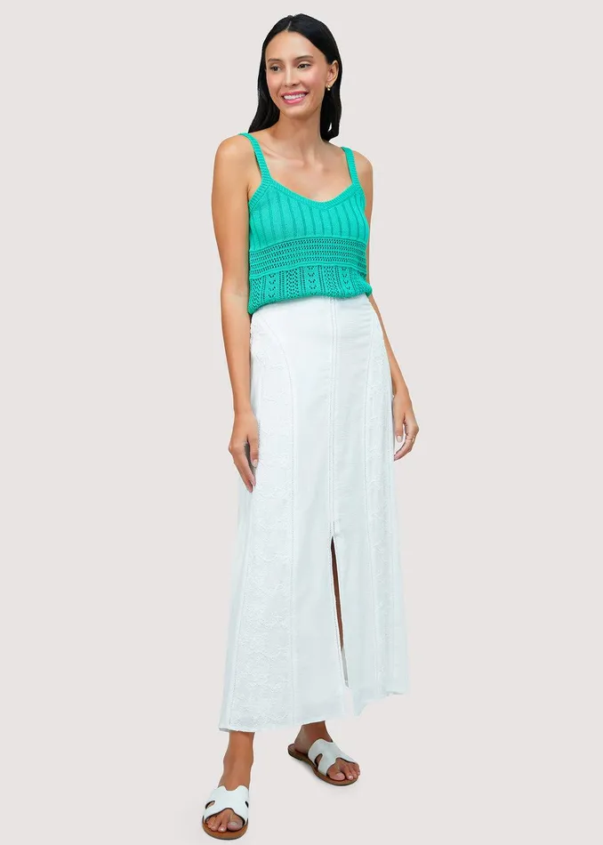 Sundrenched Flora Maxi Skirt Offwhite Women Lost Wander Skirts