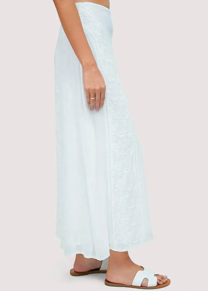 Sundrenched Flora Maxi Skirt Offwhite Women Lost Wander Skirts