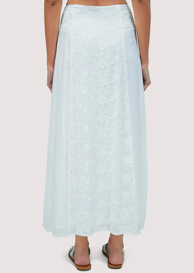Sundrenched Flora Maxi Skirt Offwhite Women Lost Wander Skirts