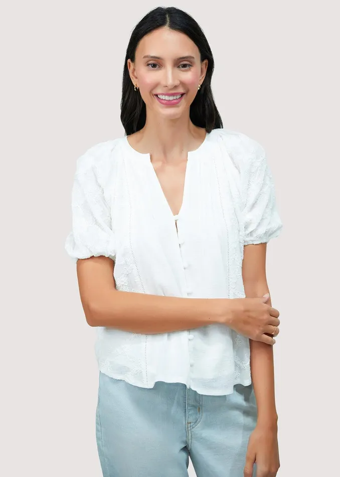 Sundrenched Flora Top Offwhite Women Lost Wander Tops