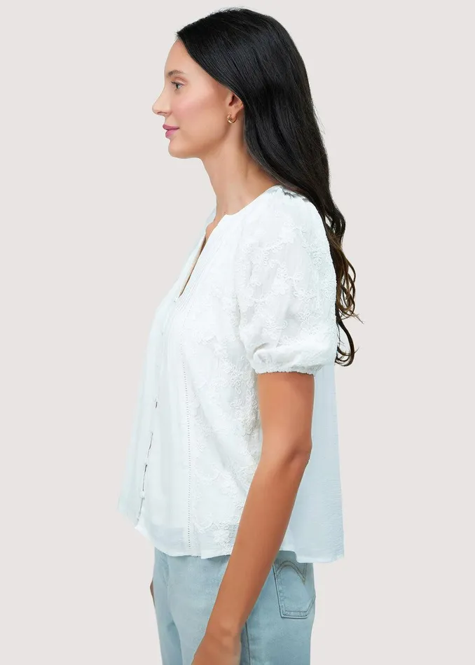 Sundrenched Flora Top Offwhite Women Lost Wander Tops
