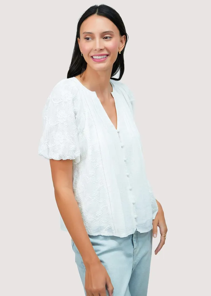 Sundrenched Flora Top Offwhite Women Lost Wander Tops