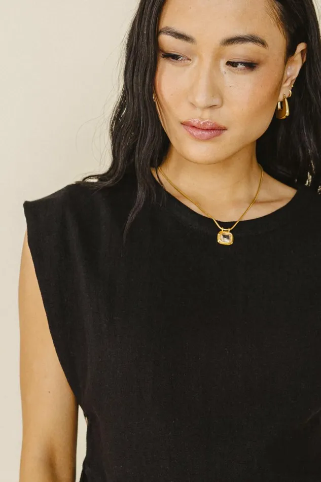 Sunny Open Side Top In Black 8211 FINAL SALE Black Women Bohme Tops