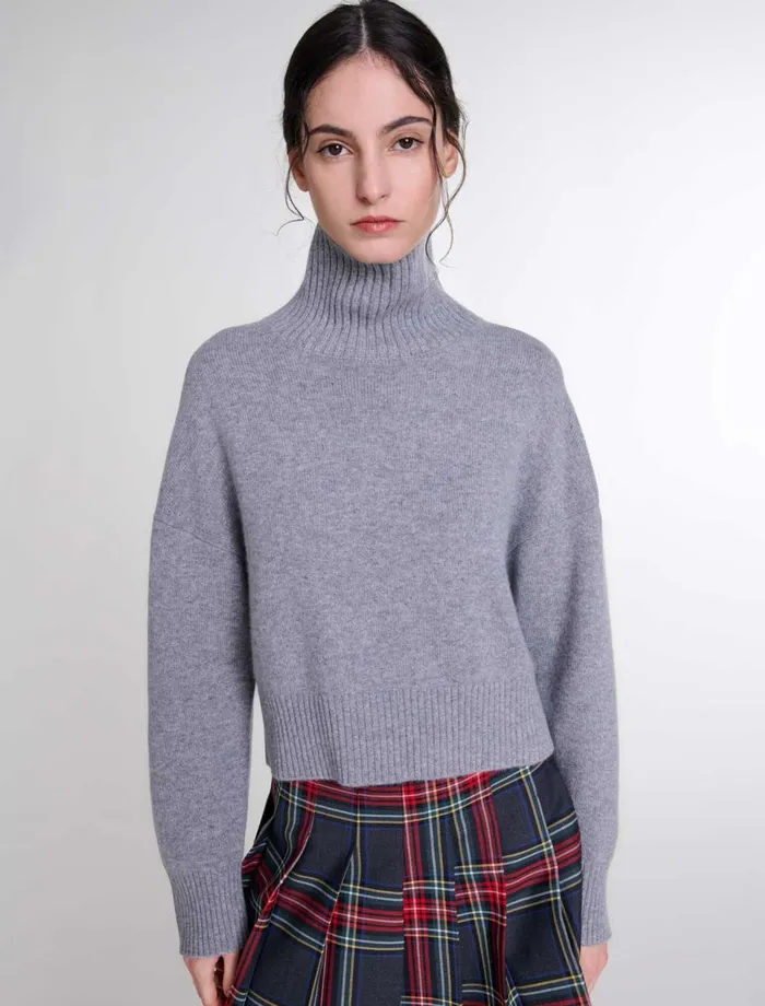 Sweaters and Cardigans Women Maje Cashmere Knit Jumper Grey