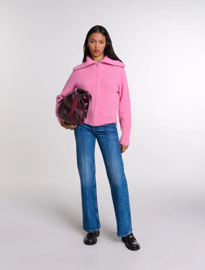 Sweaters and Cardigans Women Maje WoolBlend Cardigan Pink