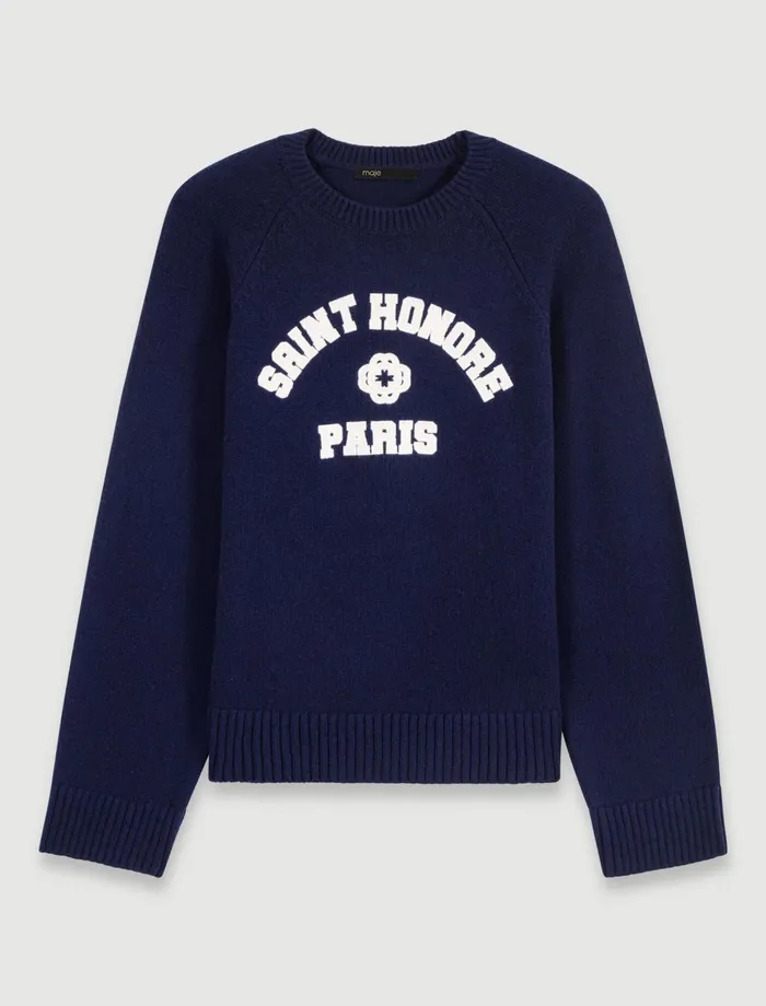 Sweaters and Cardigans Women Maje WoolBlend Jumper Navy