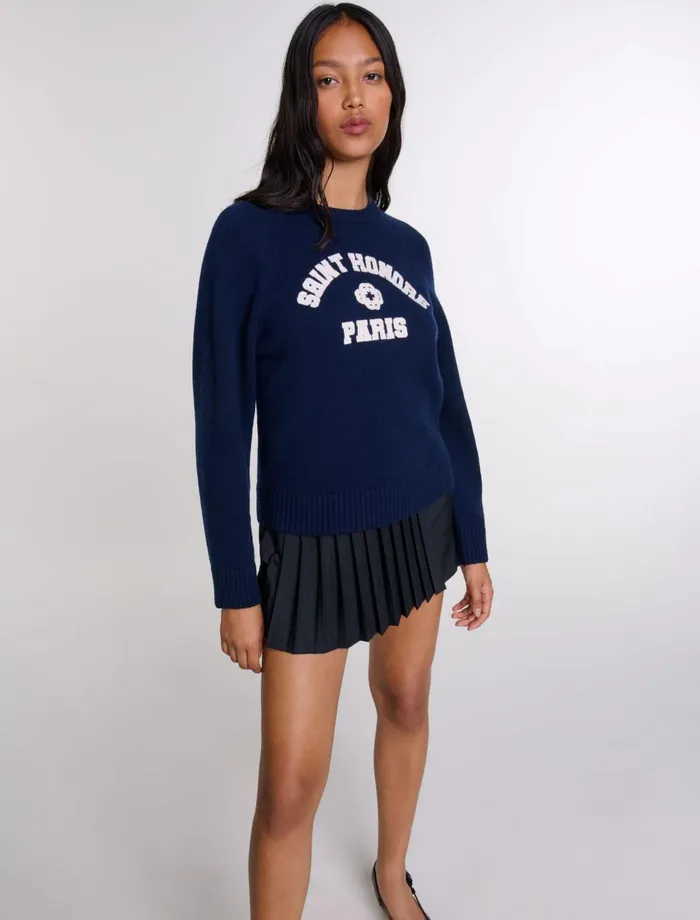 Sweaters and Cardigans Women Maje WoolBlend Jumper Navy