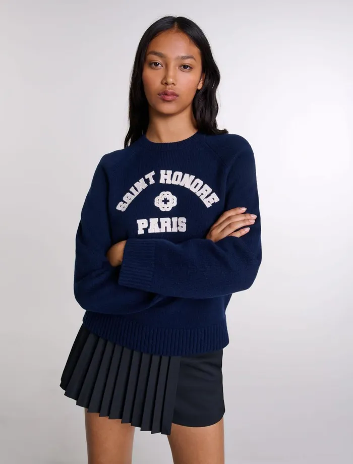 Sweaters and Cardigans Women Maje WoolBlend Jumper Navy