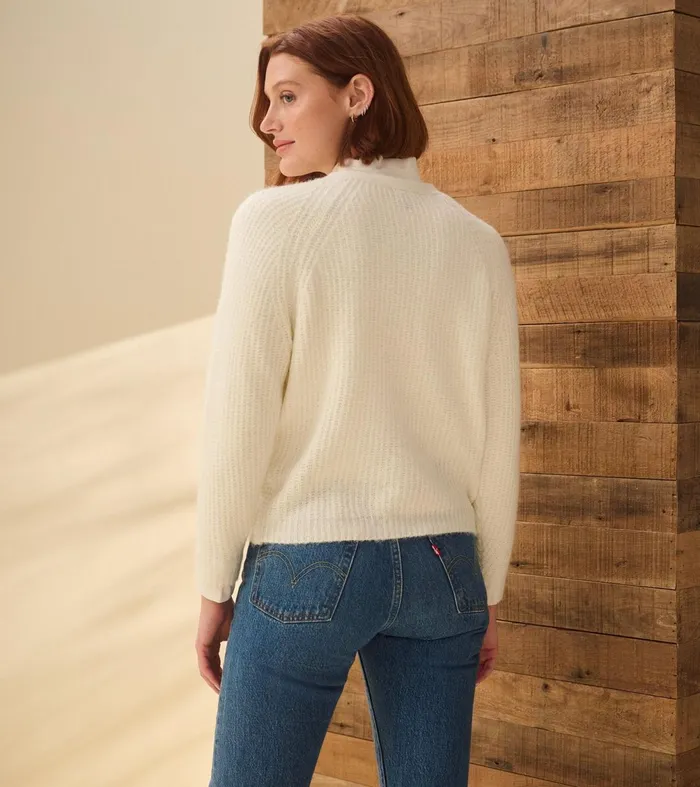 Sweaters Women Hatley Cross Over Sweater 8211 Winter White