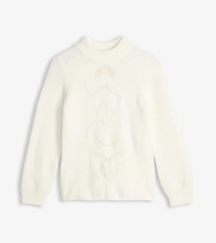 Sweaters Women Hatley Petal Cable Sweater 8211 Winter White
