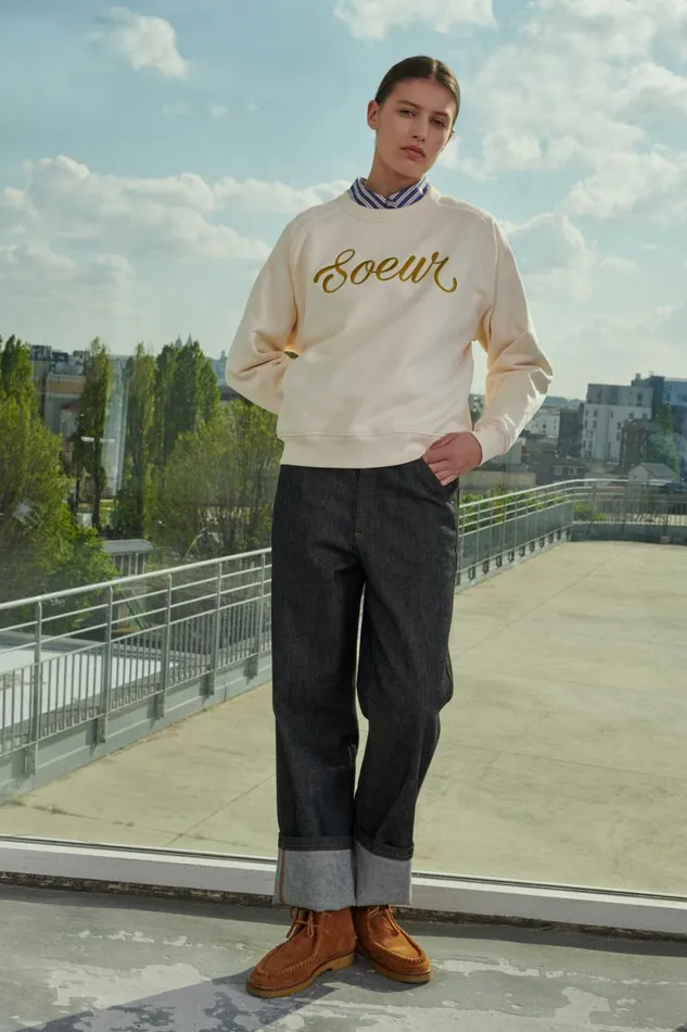 TShirts and Sweatshirts Women Soeur THIBAULT SWEATSHIRT Offwhite
