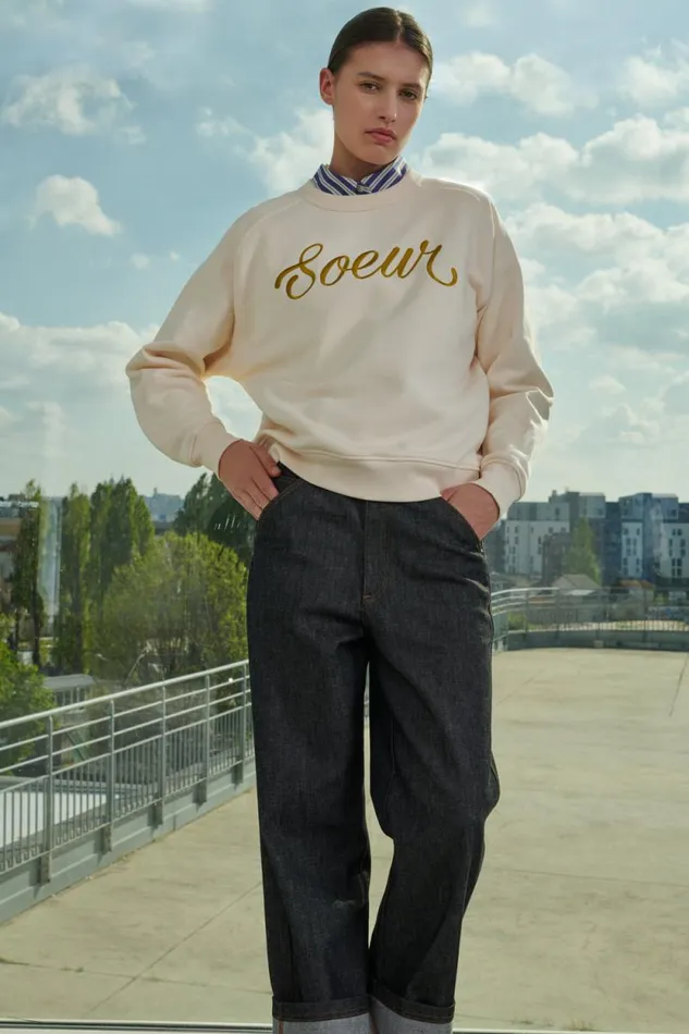 TShirts and Sweatshirts Women Soeur THIBAULT SWEATSHIRT Offwhite