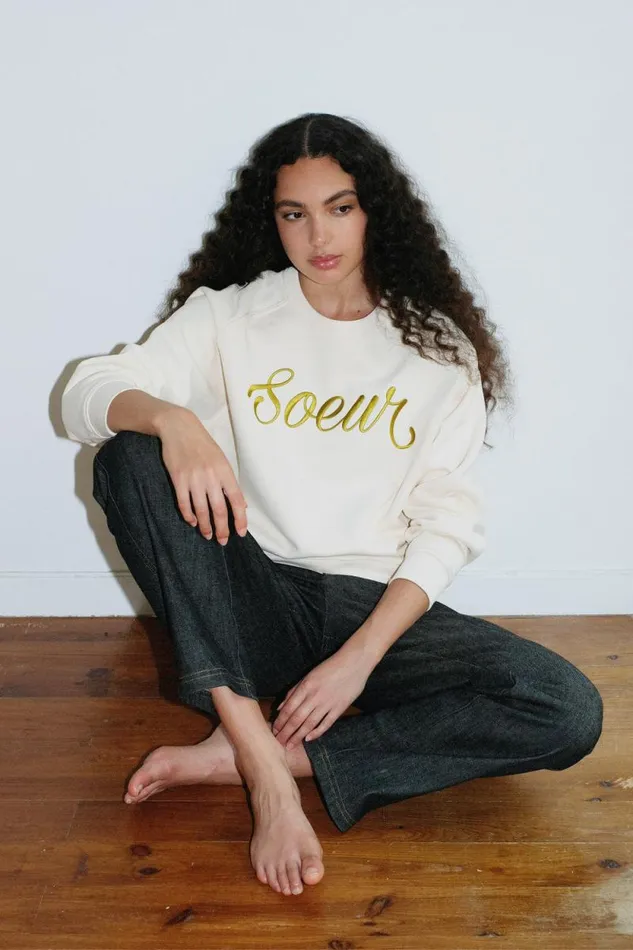 TShirts and Sweatshirts Women Soeur THIBAULT SWEATSHIRT Offwhite
