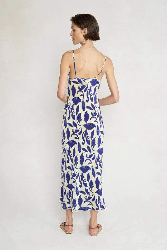 Tatum Slip Dress Blue Women Chan Luu Dresses