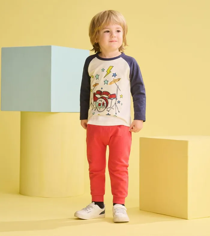 Tops Baby and Toddler Hatley Baby and Toddler Boys Drum Kit Long Sleeve TShirt