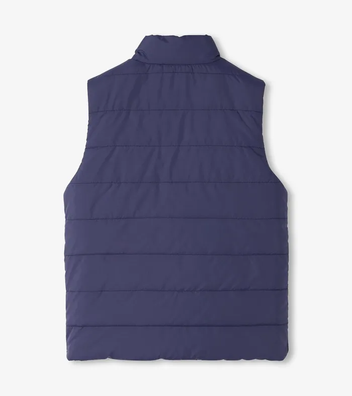 Tops Boys Hatley Boys Dino Fossils Reversible Quilted Vest