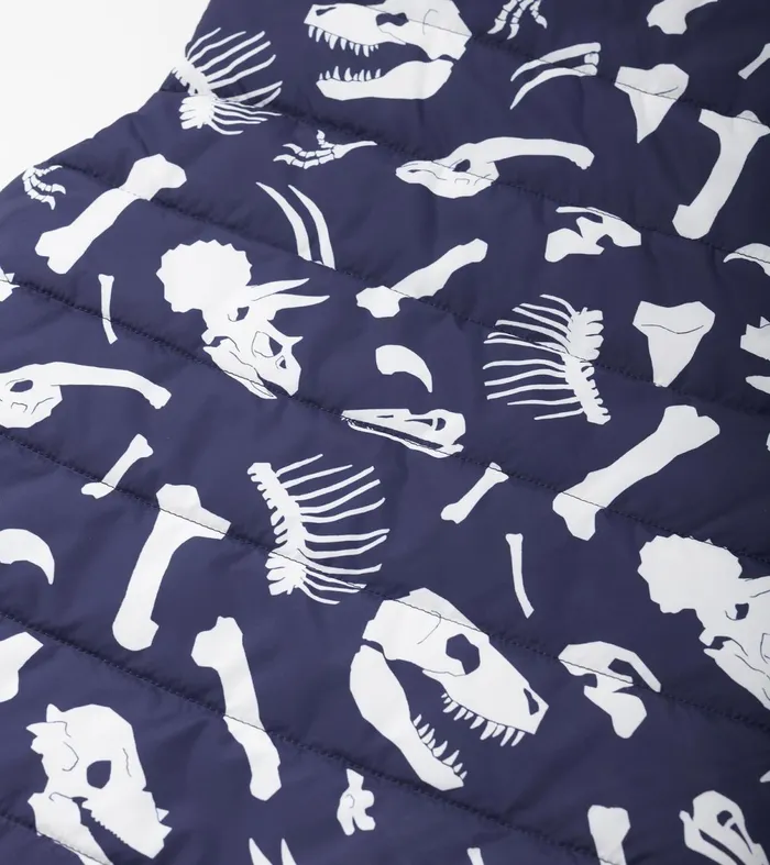 Tops Boys Hatley Boys Dino Fossils Reversible Quilted Vest