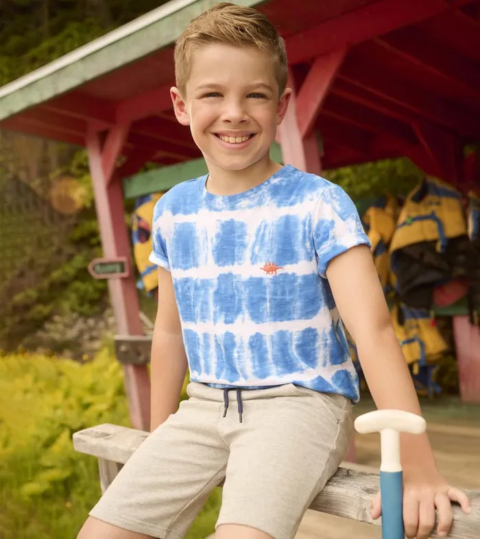Tops Boys Hatley Boys Reptile Tie Dye Tee