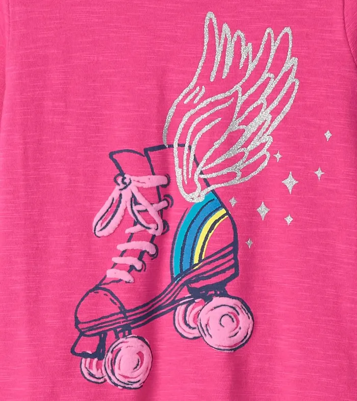 Tops Girls Hatley Girls Skater Wings Long Sleeve Graphic Tee