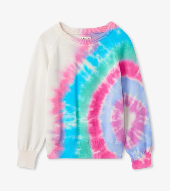 Tops Girls Hatley Tie Dye Burst Pullover