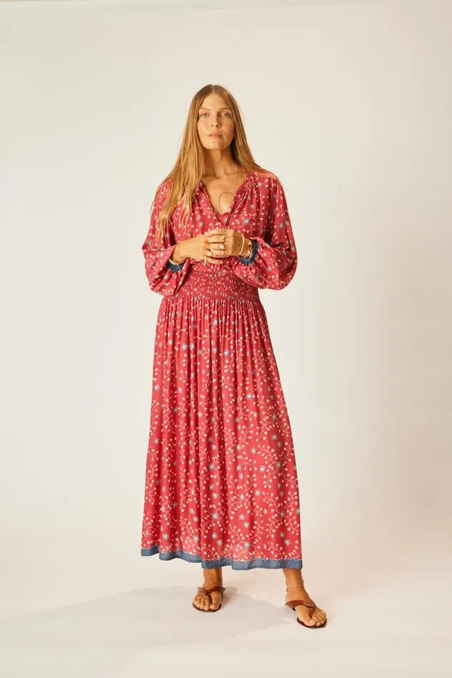 Tops Shop Natalie Martin AMELIA TOP Pinwheel Barn Red