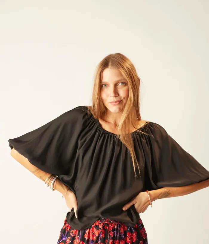 Tops Shop Natalie Martin ELLA TOP Block Zigzag Lime