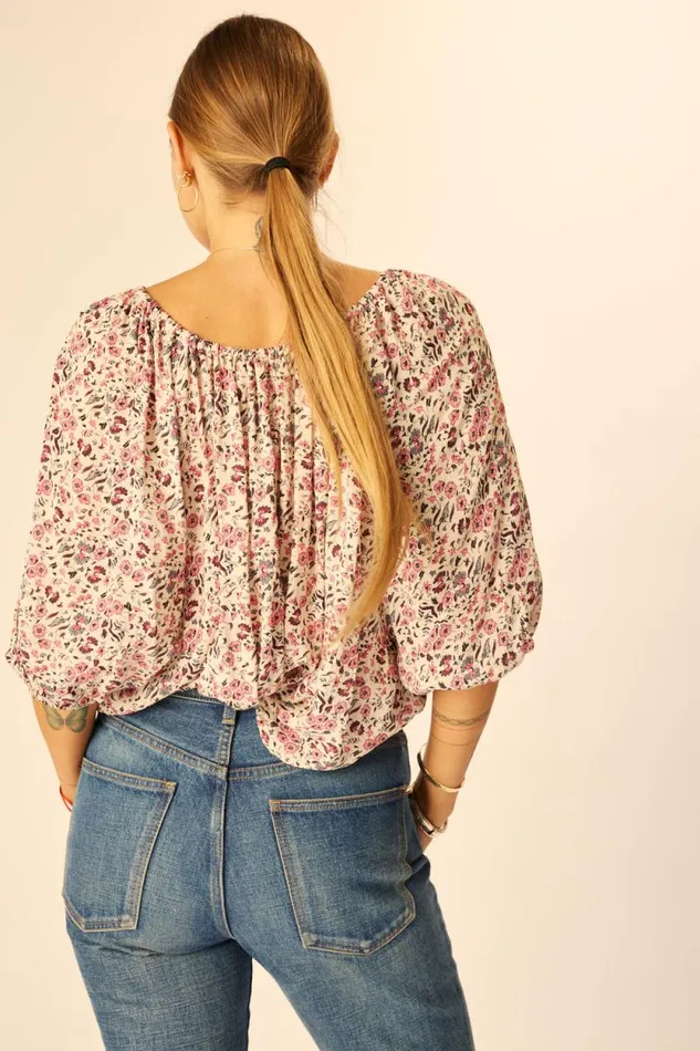 Tops Shop Natalie Martin ELLA TOP Petite Fleur Marine