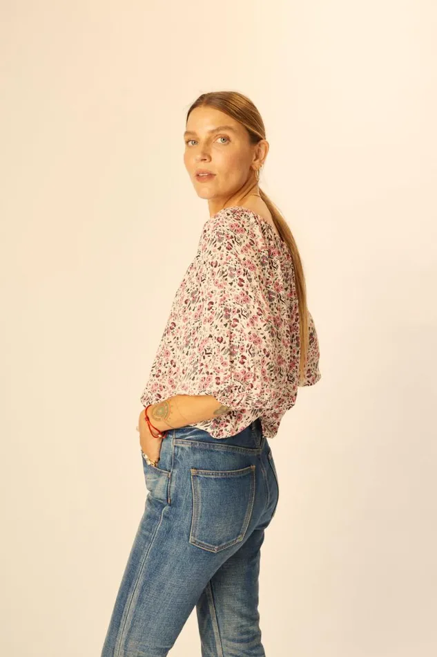Tops Shop Natalie Martin ELLA TOP Petite Fleur Marine
