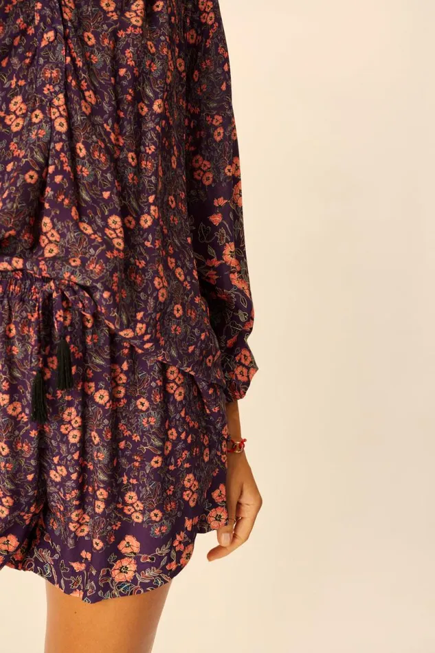 Tops Shop Natalie Martin REMY TOP Petite Fleur Aubergine
