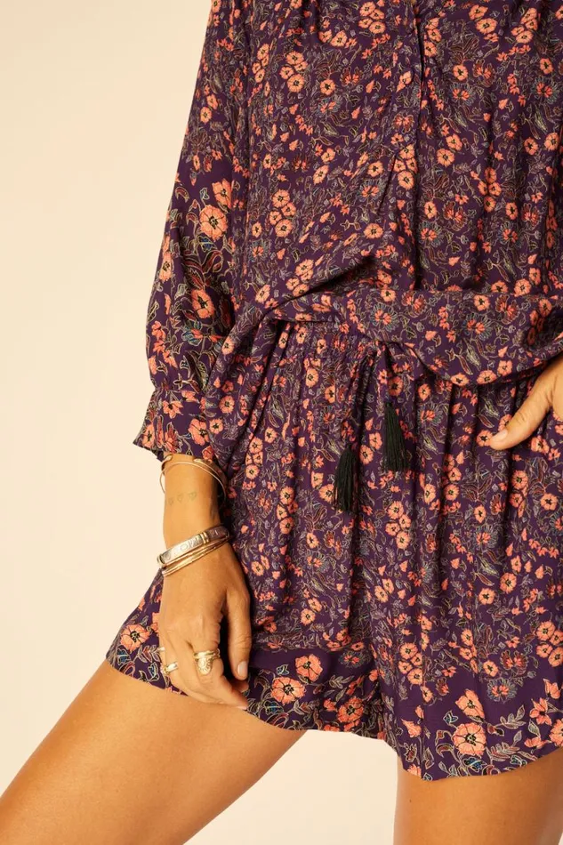Tops Shop Natalie Martin REMY TOP Petite Fleur Aubergine