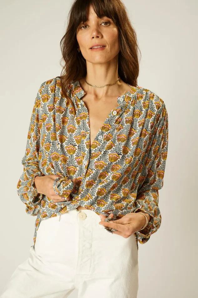 Tops Shop Natalie Martin TOLAN SHIRT Tulip French Blue