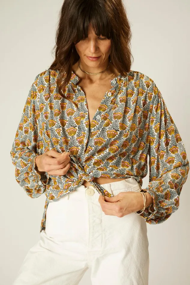 Tops Shop Natalie Martin TOLAN SHIRT Tulip French Blue
